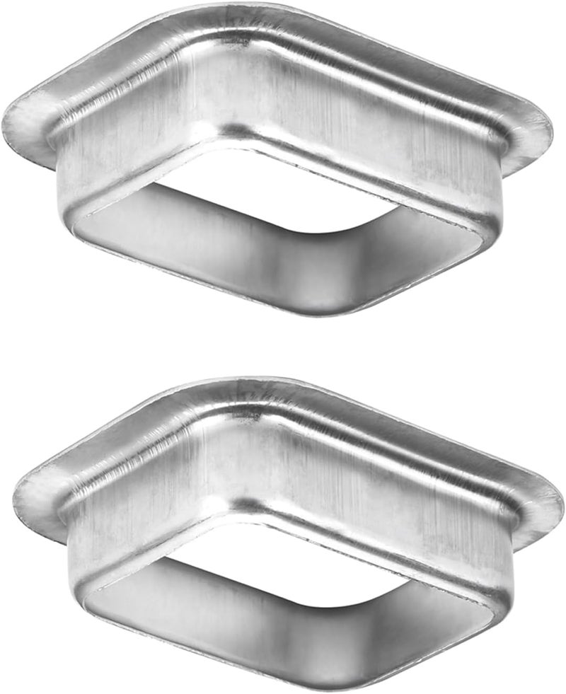 VYH 3" x 4" Rain Gutter Downspout Drop Outlet Aluminum K Style (2 Pack) - Image 1